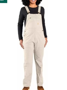 Carhartt Women's Tan Overalls Bib Jumpsuit